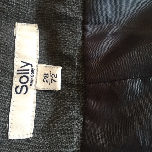 ⬇️SALE⬇️ALLEN SOLLY Gray Pencil Skirt Knee Length - Picture 4 of 4